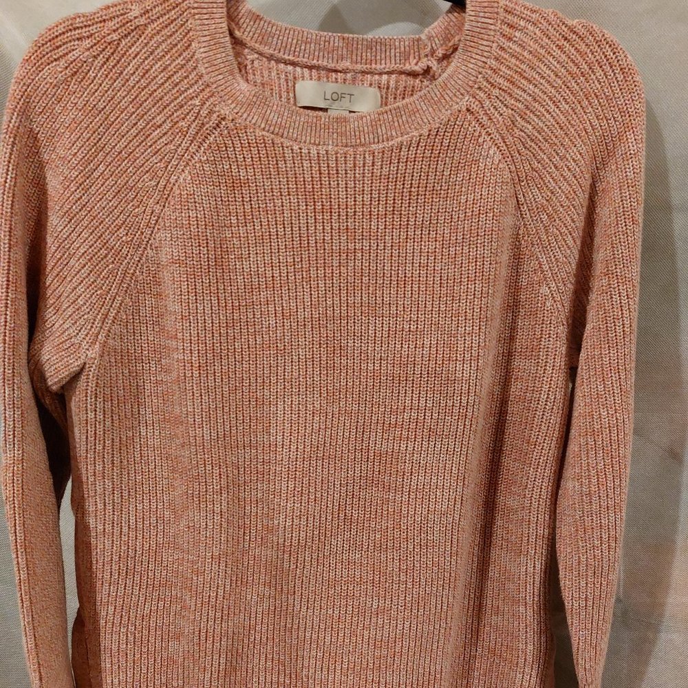 LOFT Women's Sweater in Peach